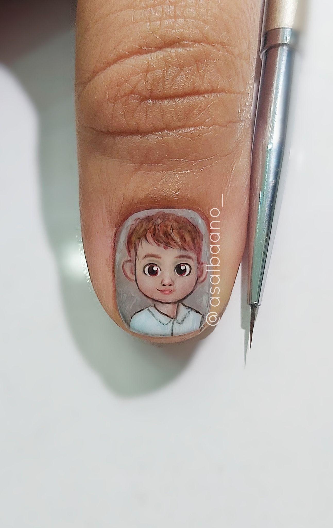 ناخن کاری عسل بانو