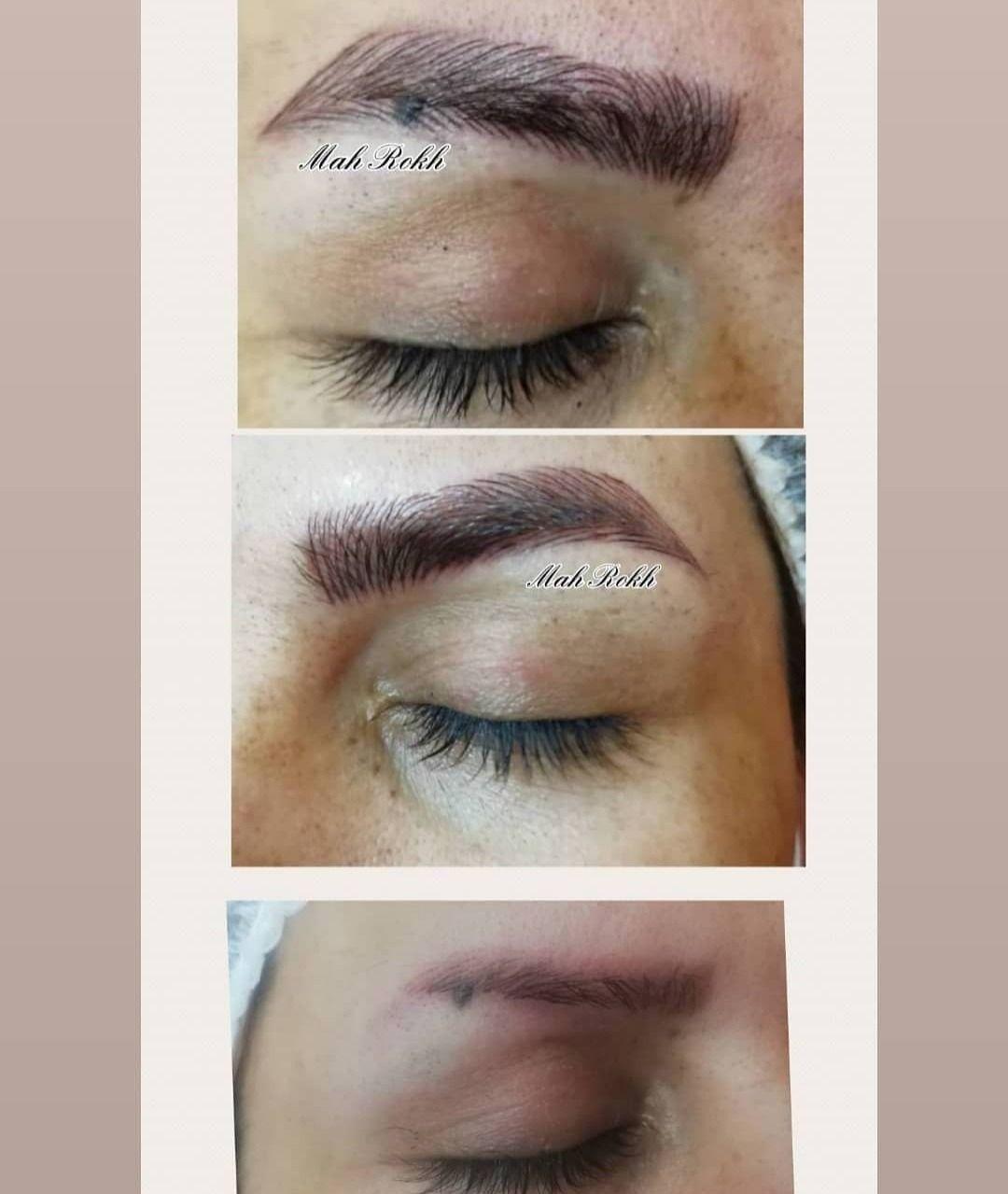 مدل اکستنشن مژه و فیبروز ابرو  انواع تتو