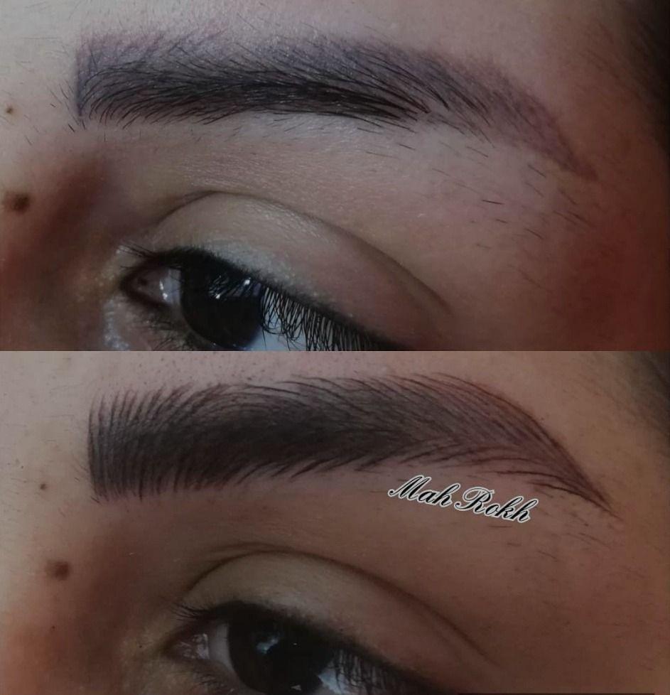 مدل اکستنشن مژه و فیبروز ابرو  انواع تتو