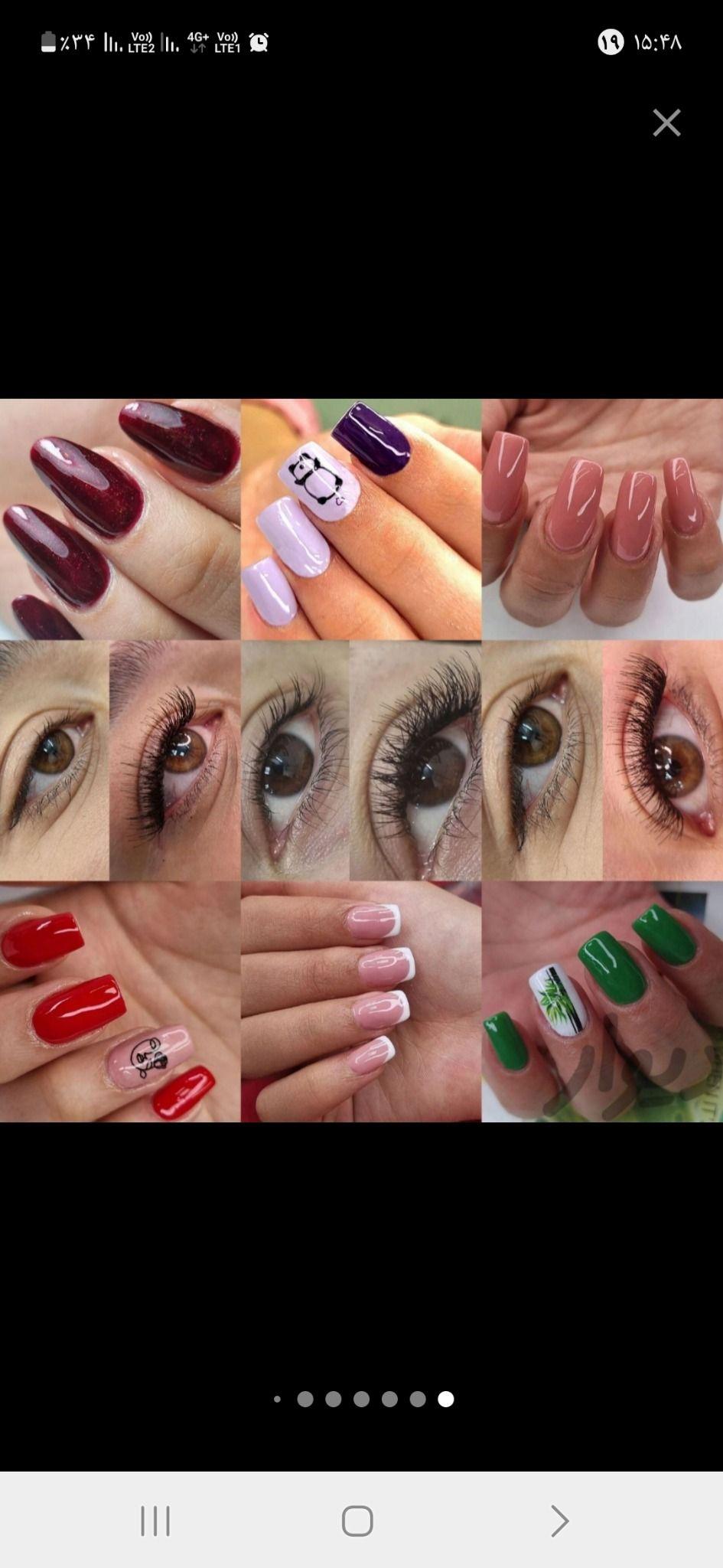 کاشت ناخن مژه کفسابی پا پاکسازی صورت